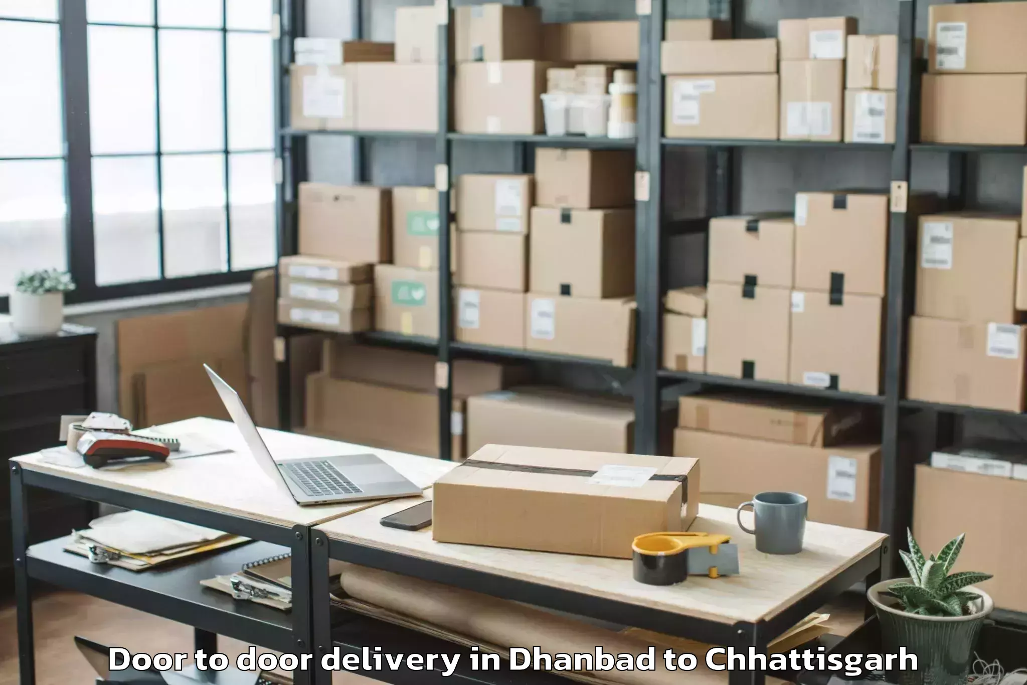 Expert Dhanbad to Makdi Door To Door Delivery